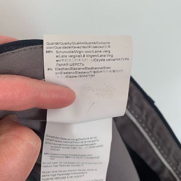 HUGO Boss men’s navy wool dress pant The Jam75/Sharp3 28” inseam - Picture 10 of 15